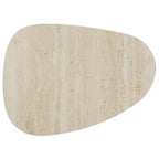 Tavolino d'appoggio Beige in Ceramica con Gambe a Forcina
