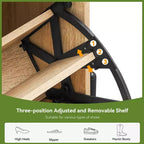 Scarpiera con 2 cassetti a ribalta, design in rattan e gambe in metallo