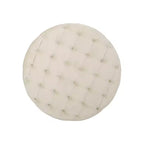 Pouf rotondo in velluto trapuntato