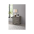Comodino con 2 cassetti, Rovere marrone