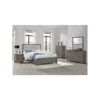 Comodino con 2 cassetti, Rovere marrone