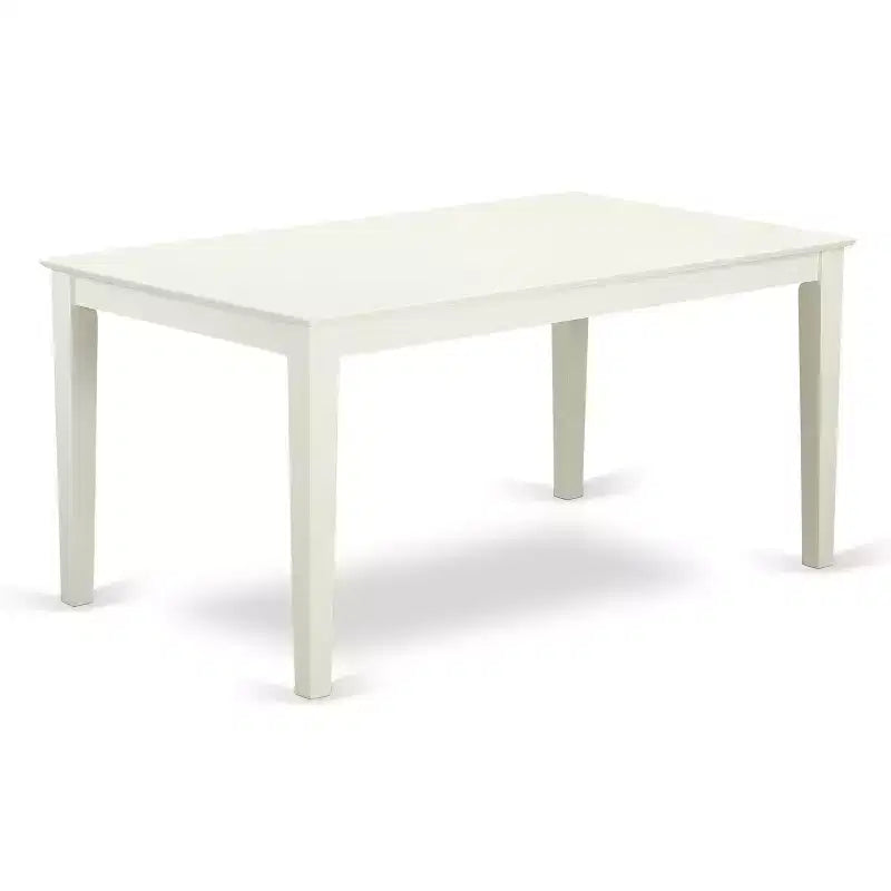 Tavolo da Pranzo Rettangolare 36x60 con Piano in Legno Massello