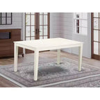 Tavolo da Pranzo Rettangolare 36x60 con Piano in Legno Massello