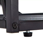 Tavolino a C con piano in MDF e struttura in metallo