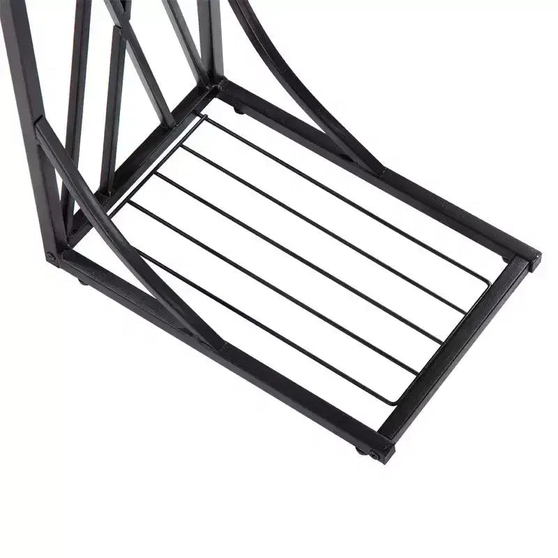 Tavolino a C con piano in MDF e struttura in metallo
