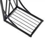 Tavolino a C con piano in MDF e struttura in metallo