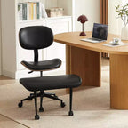Sedia ergonomica incrociata – Sedia girevole in pelle PU con supporto lombare