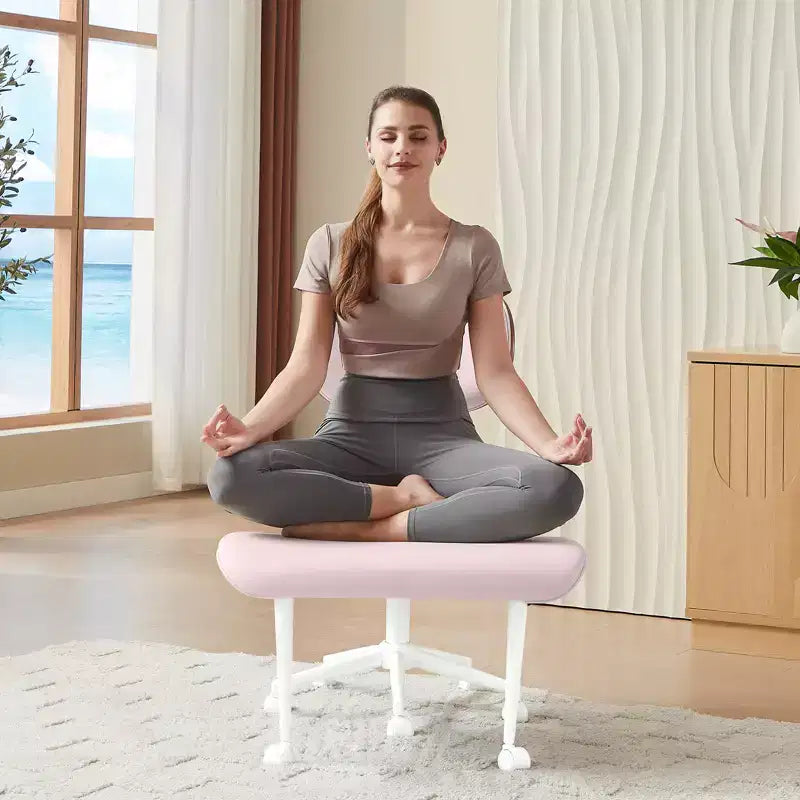 Sedia ergonomica incrociata – Sedia girevole in pelle PU con supporto lombare