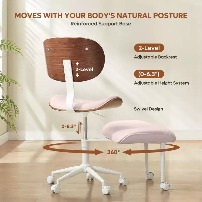 Sedia ergonomica incrociata – Sedia girevole in pelle PU con supporto lombare