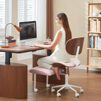 Sedia ergonomica incrociata – Sedia girevole in pelle PU con supporto lombare