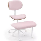 Sedia ergonomica incrociata – Sedia girevole in pelle PU con supporto lombare