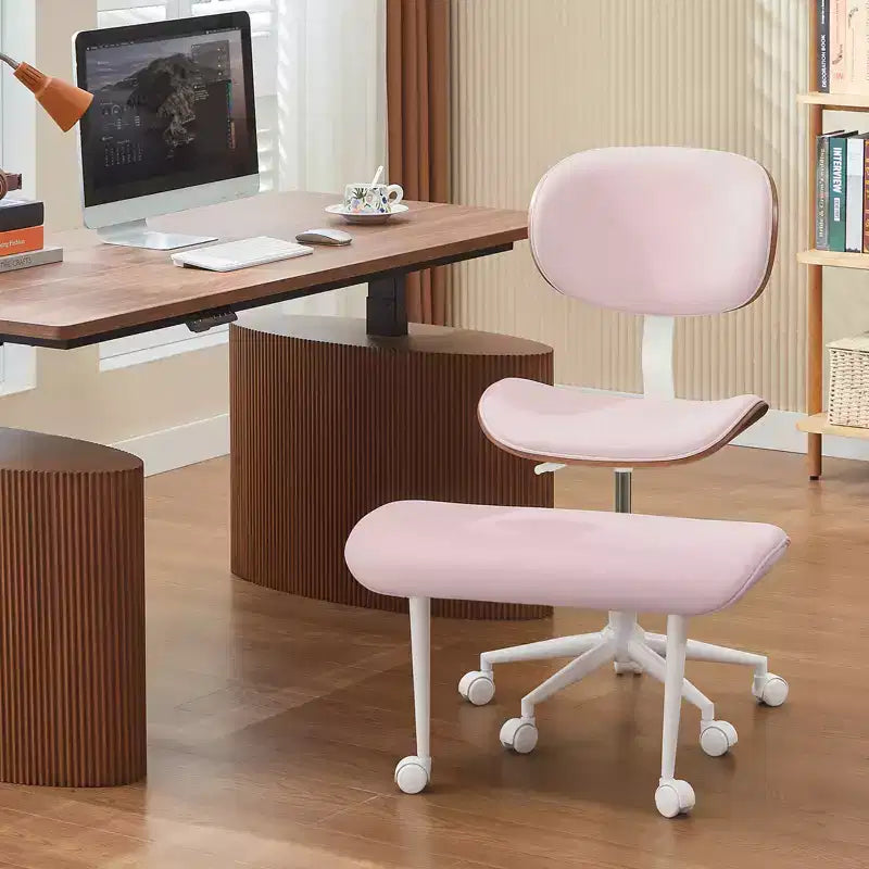 Sedia ergonomica incrociata – Sedia girevole in pelle PU con supporto lombare