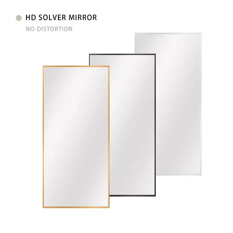 Specchio da parete rettangolare con cornice sottile in alluminio, 36 in. A x 24 in. L