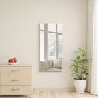 Specchio da parete rettangolare con cornice sottile in alluminio, 36 in. A x 24 in. L