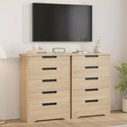 Comò a 5 cassetti con maniglie integrate