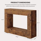 Console da 47 pollici con ripiano in legno, marrone