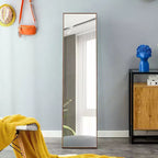 Specchio a figura intera con cornice, da terra, 58 x 15 pollici