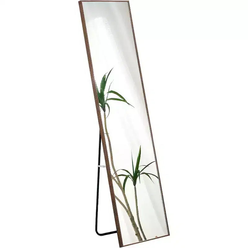 Specchio a figura intera con cornice, da terra, 58 x 15 pollici