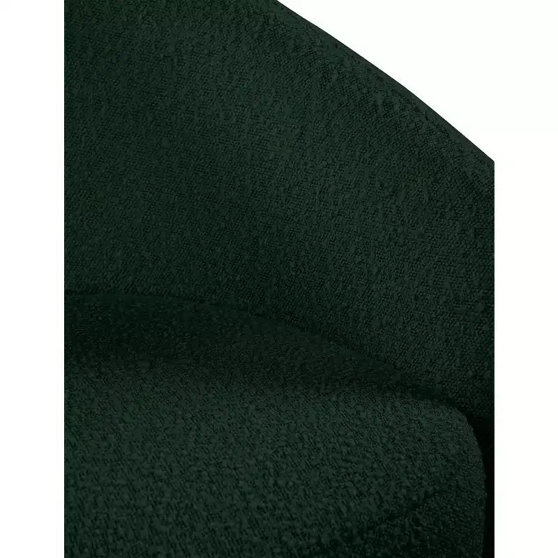 Poltrona in pelle vegana e tessuto Boucle Acadia