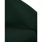 Poltrona in pelle vegana e tessuto Boucle Acadia