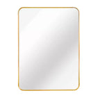 HomeRoots 36 Gold Aluminum Framed Accent Mirror