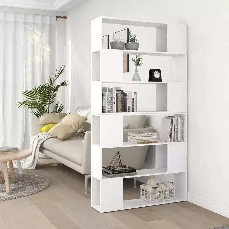 Libreria Divisoria – Legno Composito Bianco, 100x24x188 cm