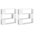 Libreria Divisoria – Legno Composito Bianco, 100x24x188 cm