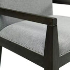 Set di 2 Poltrone Imbottite con Borchie Decorative