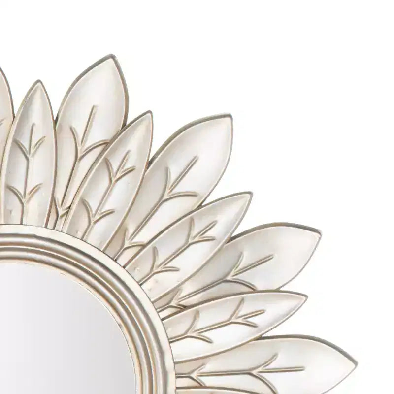 Specchio da parete a raggiera con cornice in MDF