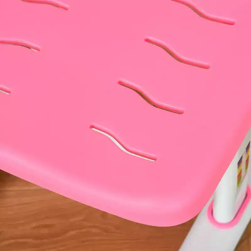 Set Tavolo e Sedie per Bambini con Lampada LED USB e Cassetto Contenitore