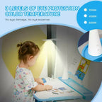 Set Tavolo e Sedie per Bambini con Lampada LED USB e Cassetto Contenitore