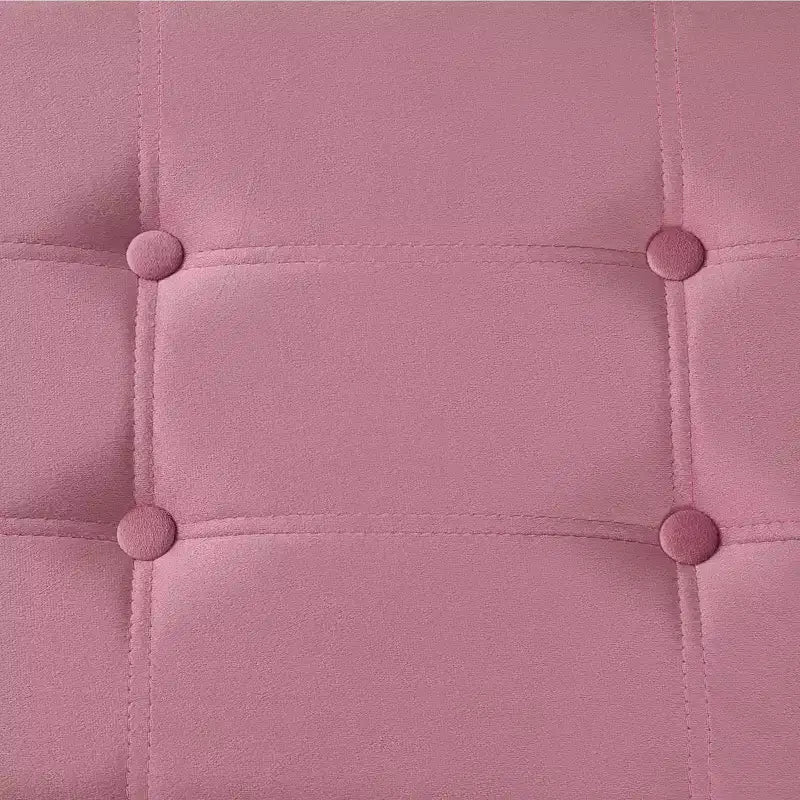 Panca Pouf Contenitore Pieghevole in Velluto da 43" con Cofanetto Giocattoli, Supporta fino a 300 kg