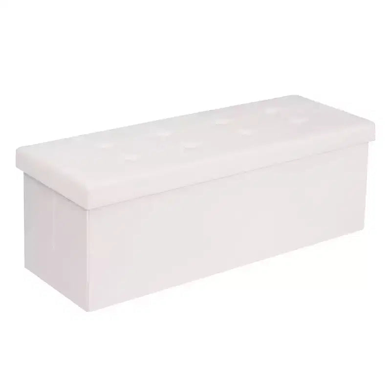 Panca Pouf Contenitore Pieghevole in Velluto da 43" con Cofanetto Giocattoli, Supporta fino a 300 kg
